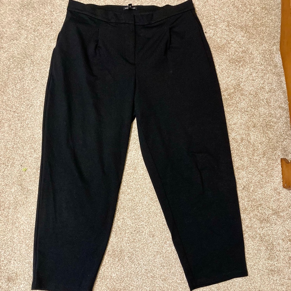 Eileen Fisher cotton blend lantern trouser